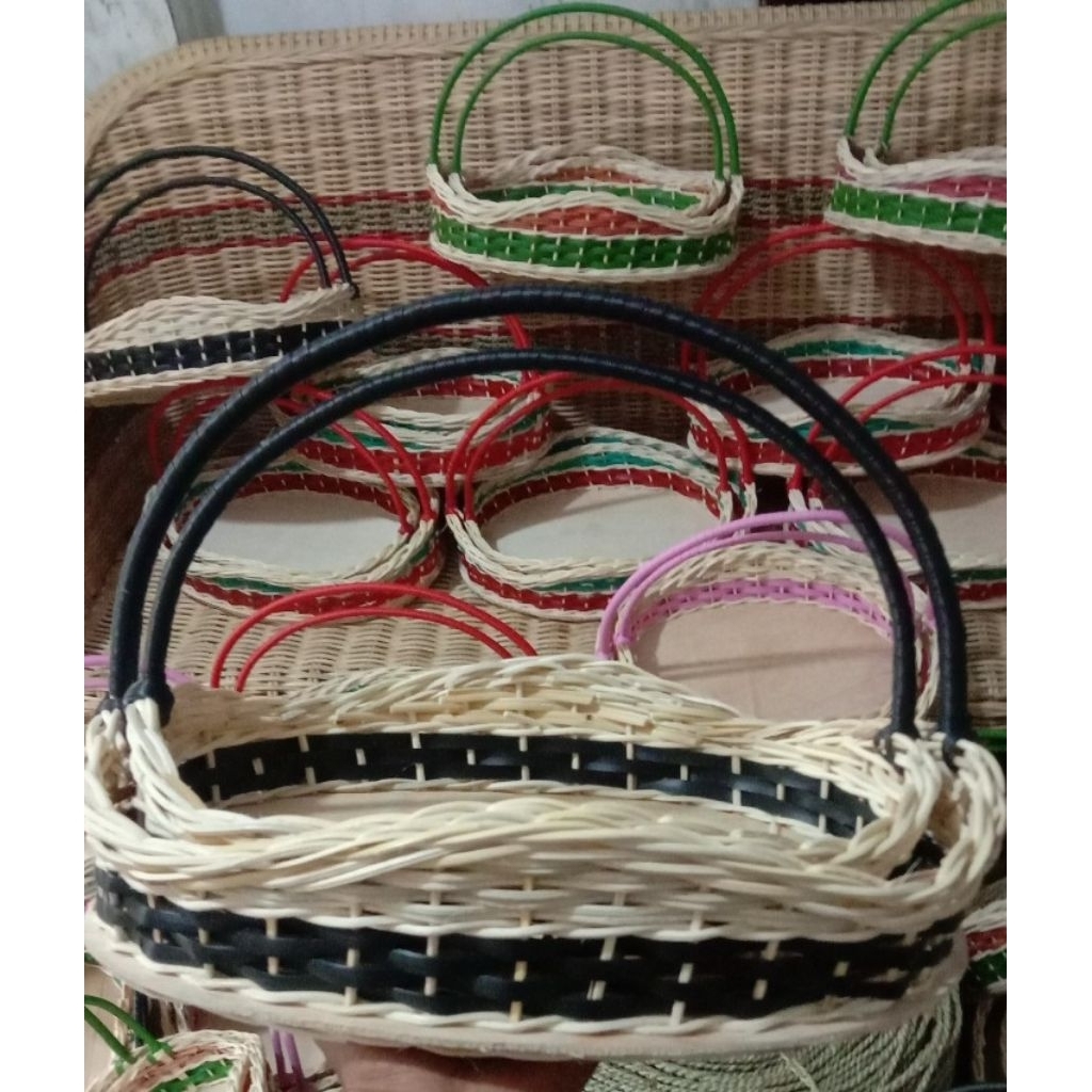 Keranjang Parcel Rotan/Keranjang Hantaran/Keranjang Buah Rotan