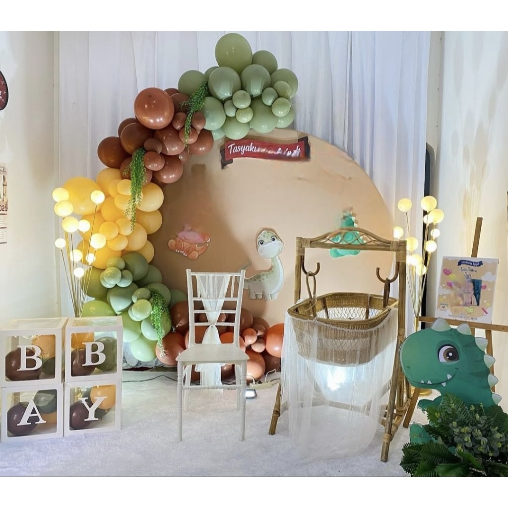 (100 pcs) Balon Latex Retro 12 inch / Balon Latex Retro Vintage isi 100