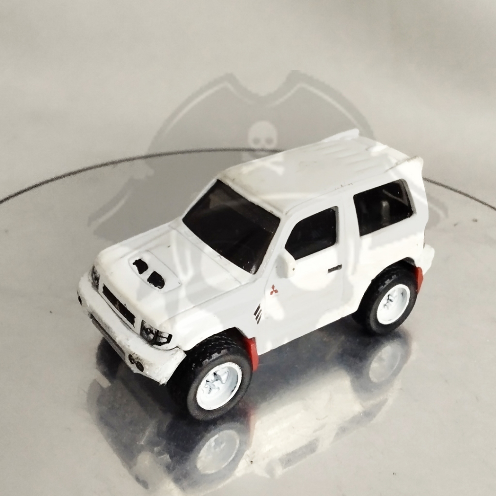 DIECAST HOTWHEELS CUSTOM MITSUBISHI PAJERO EVOLUTION, HOTWHEELS CUSTOM BAN KARET