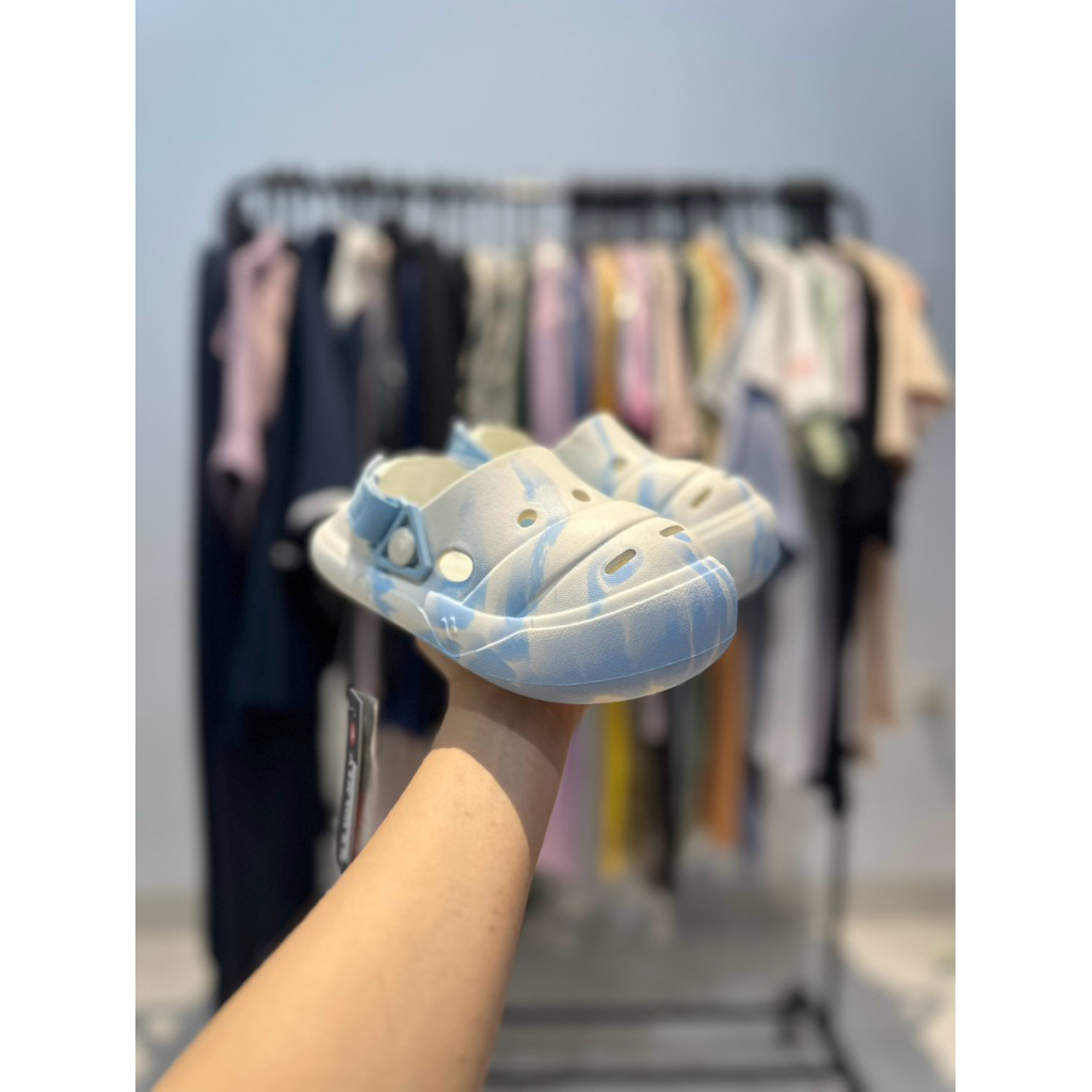 SANDAL ANAK AIRWALK SLIP ON DASHA AIWSK250250U WHITE BLUE ORIGINAL SENDAL AIRWALK