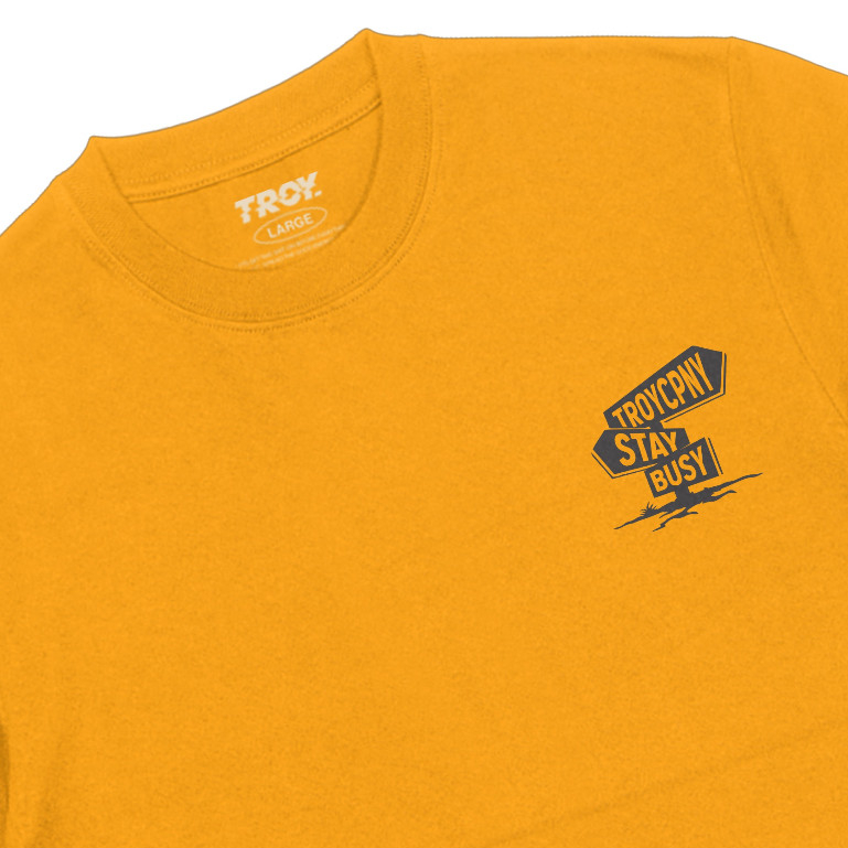 Troy Company Tshirt Yellow Mustard Choose - Kaos Lengan Pendek Kaos Kuning Mustard MTD 2769