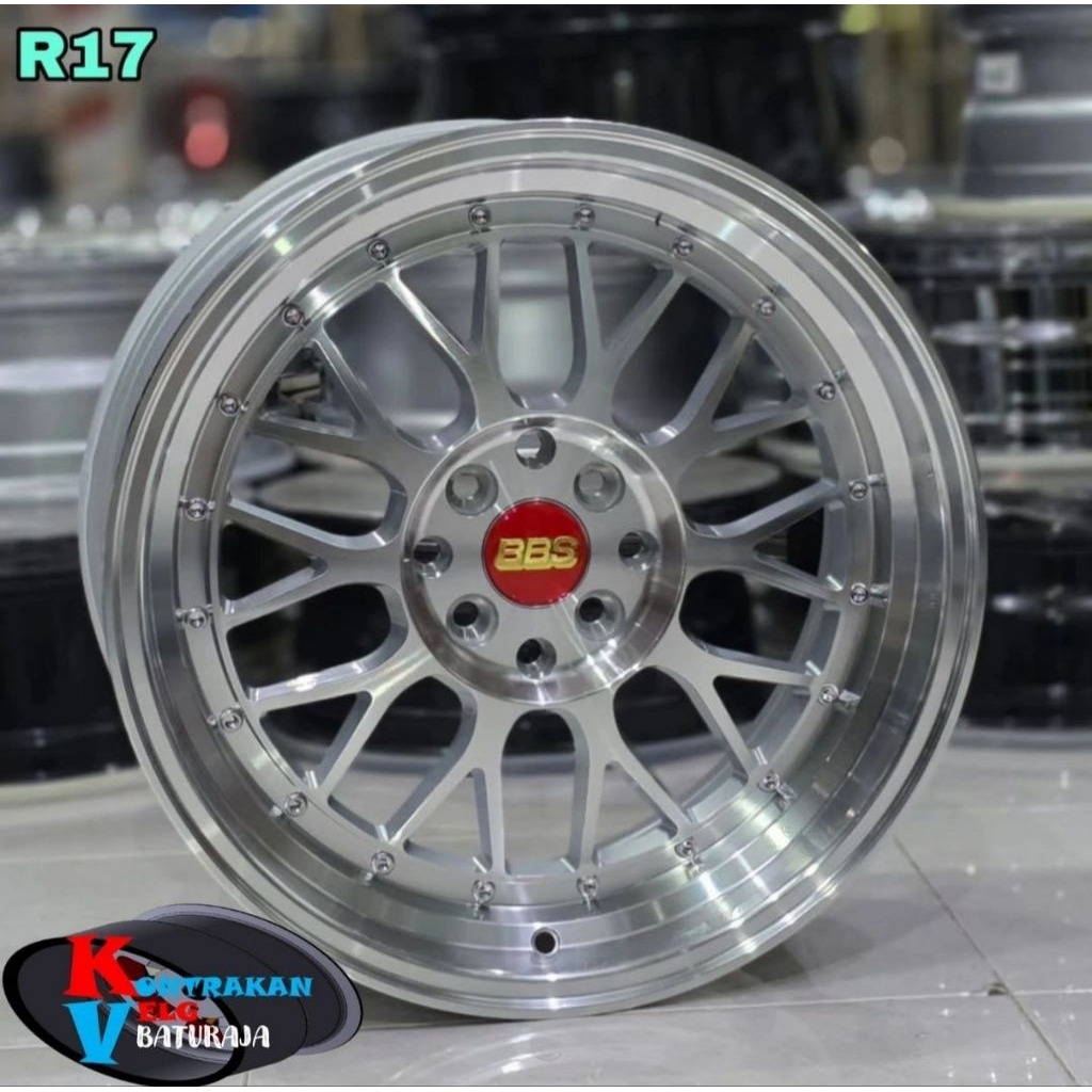 Velg BBS LM R17 Polish 4x100/114 ( AGYA AYLA CALYA SIGRA JAZZ YARIS BRIO AVANZA XENIA DLL)