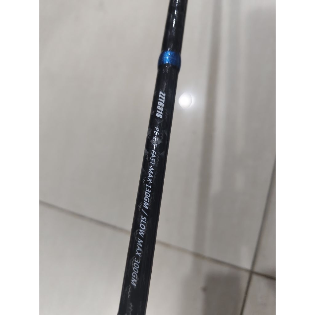 joran pancing zen zagan taichi one piece 631 pe 2.5 carbon spinning jigging