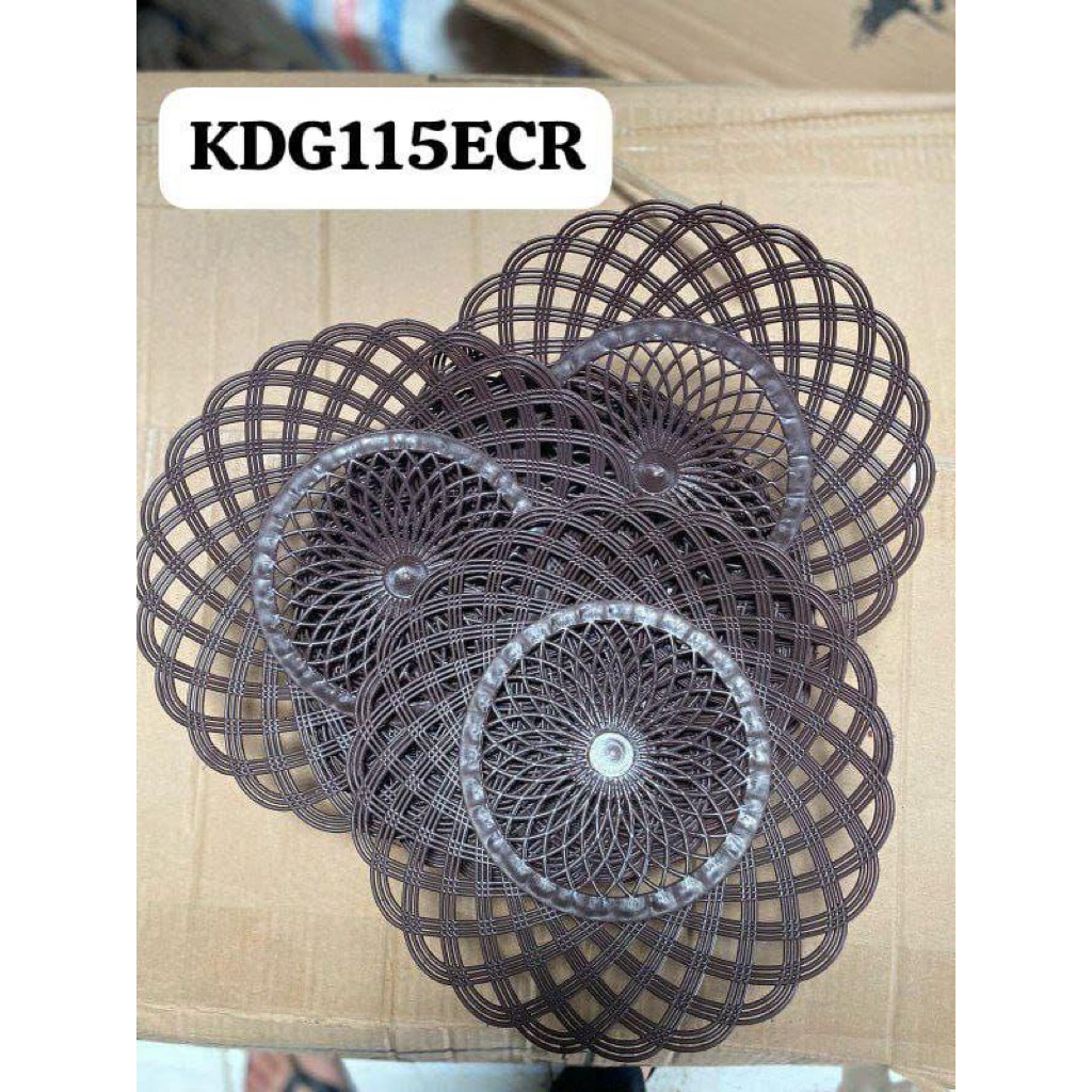 Piring Plastik motif rotaan