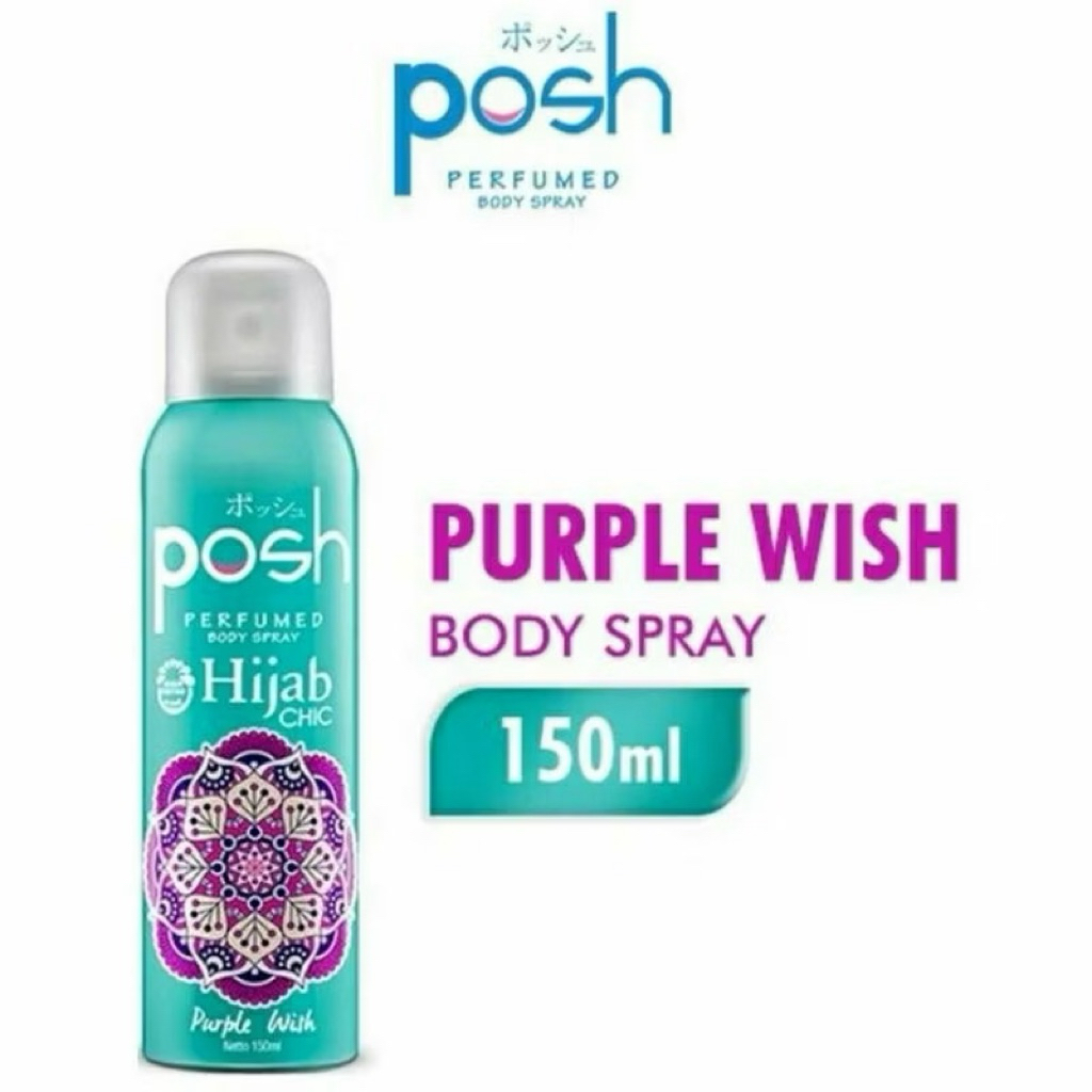 Posh Body Spray Hijab Purple Wish 150Ml