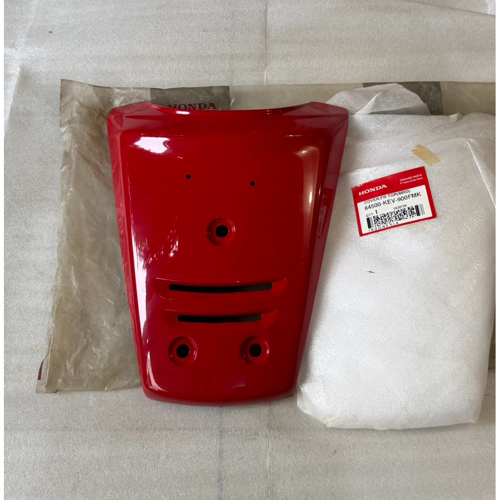 Panel Dasi Depan Supra X Lama Merah Ori AHM 64500KEV900FMK