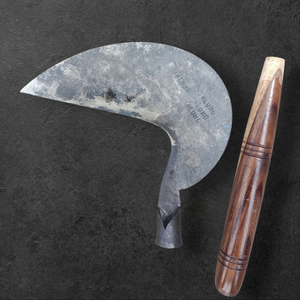 Arit Kelontong CAP BALUNG Baja Hitam Original [ Belum Asah ] - Arit Babat Rumput Berkualitas