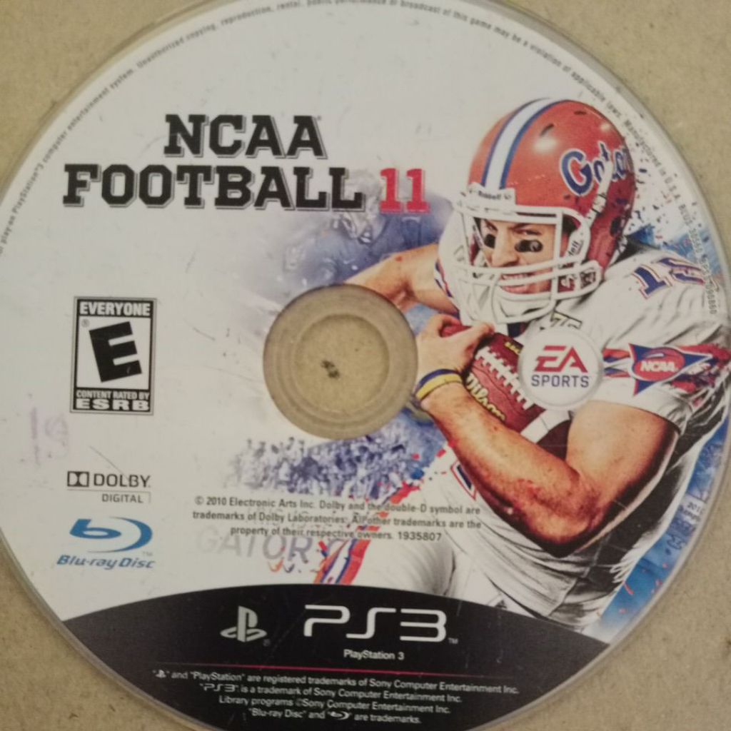KASET PS3 NCAA FOOTBALL 11 SECOND