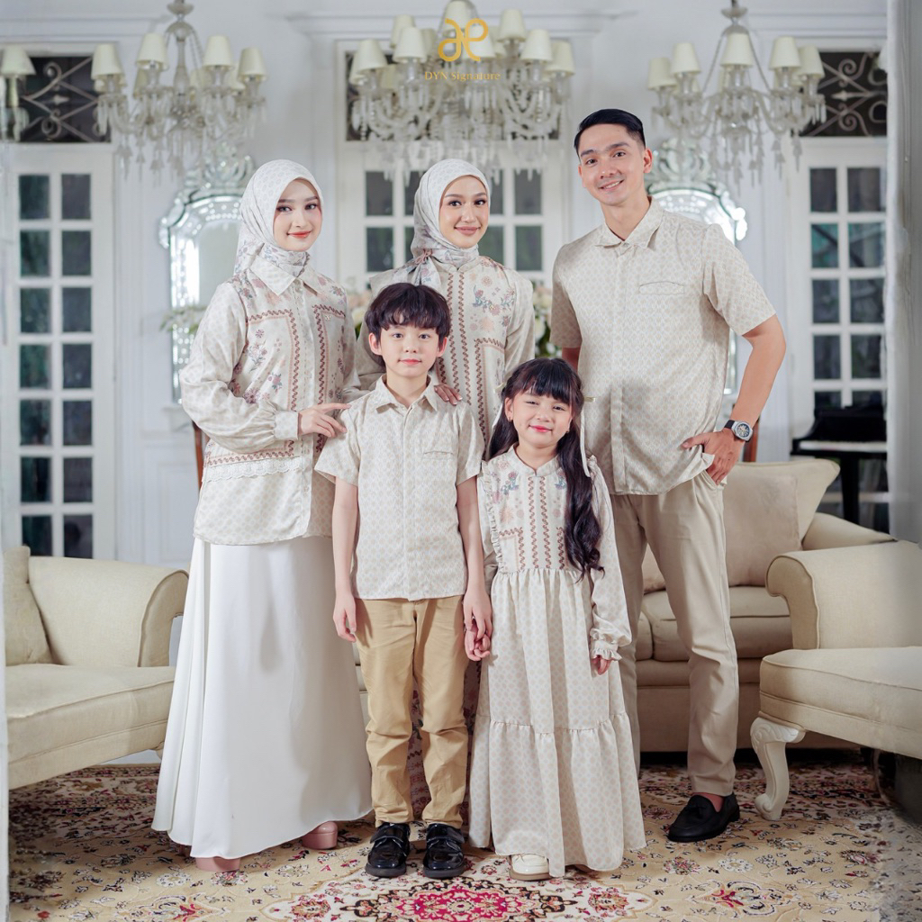 DYN SIGNATURE | DAISY DRESS, LILY KIDS, DAHLIA TOP | GARDENIA SERIES | FAMILY SET LEBARAN 2026 | BUS