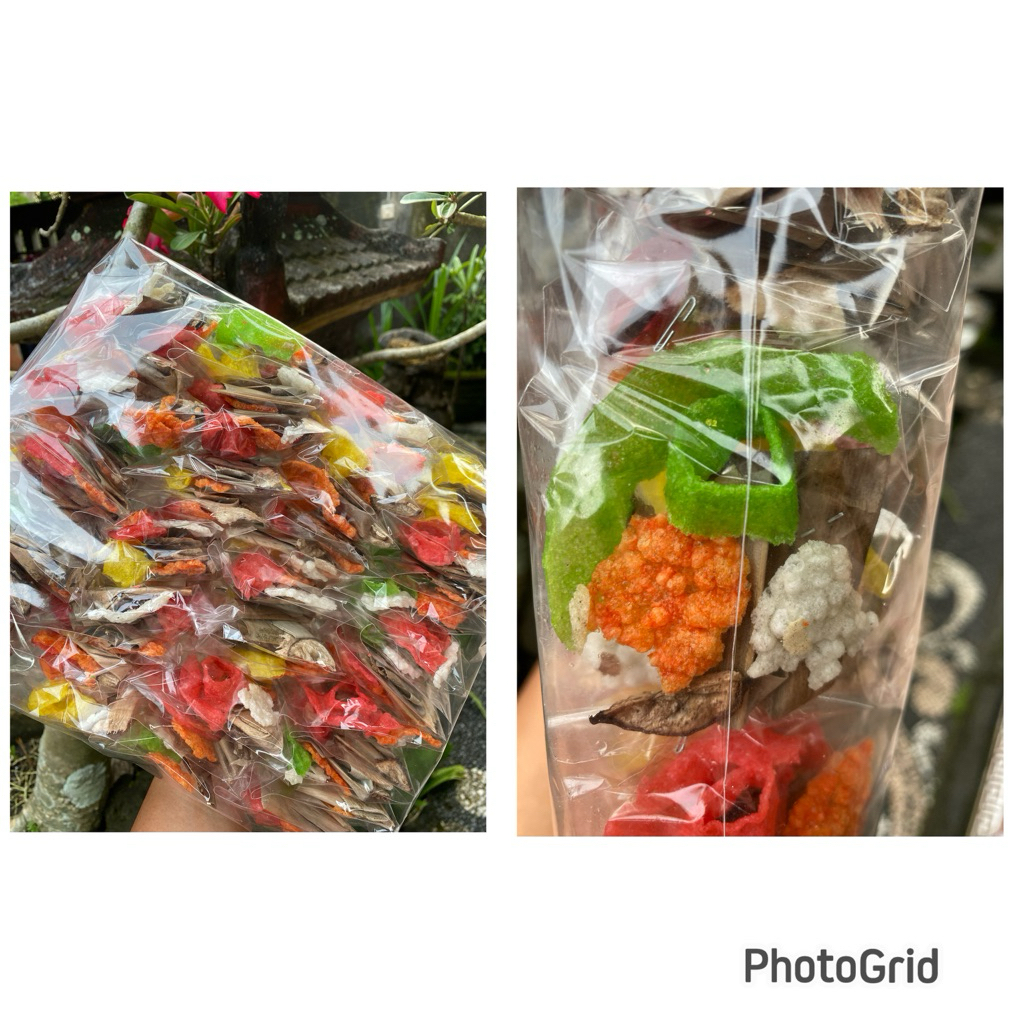 Jajan bali / Jaje danan / Jaje bantal tape lengkap dengan uli dan begina