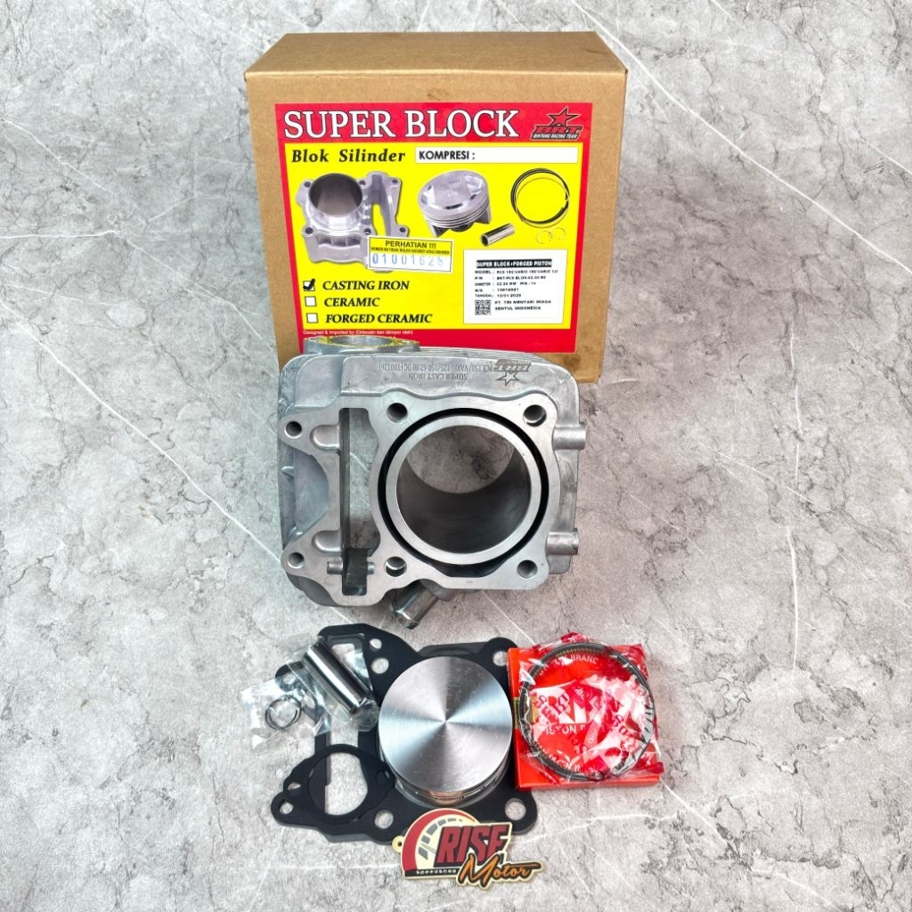BLOK SEHER VARIO 150 PCX 62 MM DOUBLE COOLER BRT