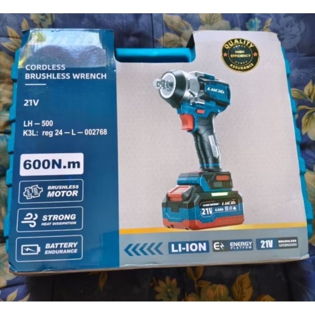 Impact Lucid LH500 Torsi 650 N.M Original New Box Lucid Official Baru Bawaan Pabrik