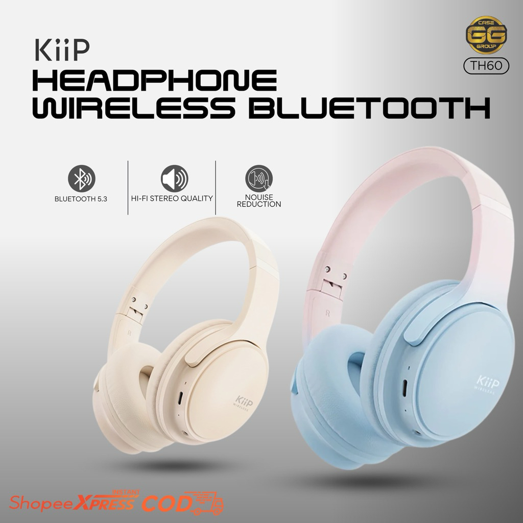 HEADPHONE KIIP TH60// HEADPHONE BLUETOOTH WIRELESS KIIP TH60