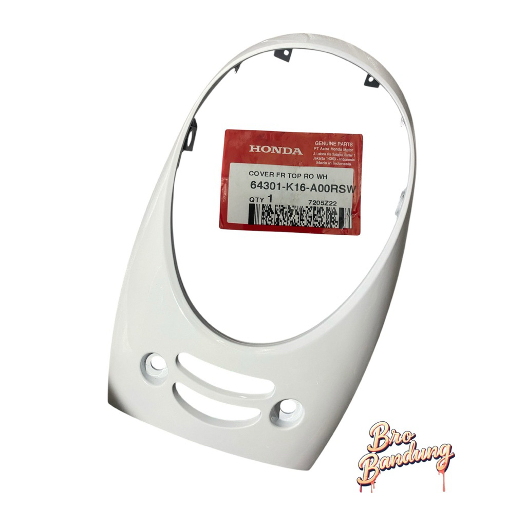64301-K16-A00rsw Cover Front Top Panel Tameng Lampu Depan Scoopy Fi K16 putih 64301k16a00rsw