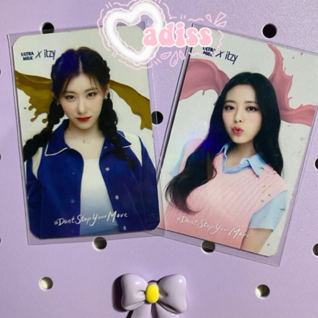 Official Photocard Itzy x Ultramilk Yuna & Chaeryeong