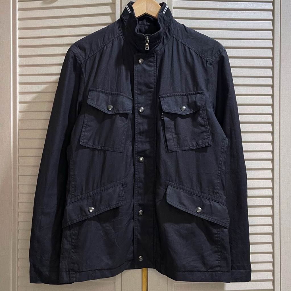 Brand New - Banana Republic - Coated Linen (Field / Battle Smpck / M-65) Jacket - Black - Size S fit
