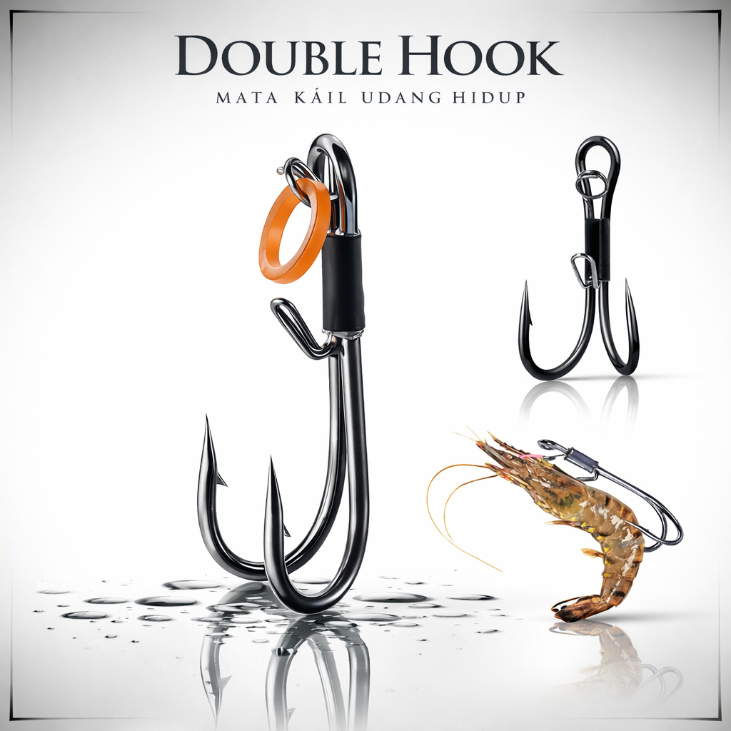 Mata Kail Pancing Umpan Udang Hidup Untuk Mancing Ikan Kakap dan Kerapu di Laut & Muara