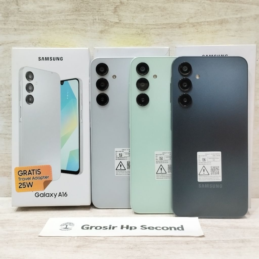 SAMSUNG A16 4G 8/256GB 8/128GB Hp SECOND FULLSET