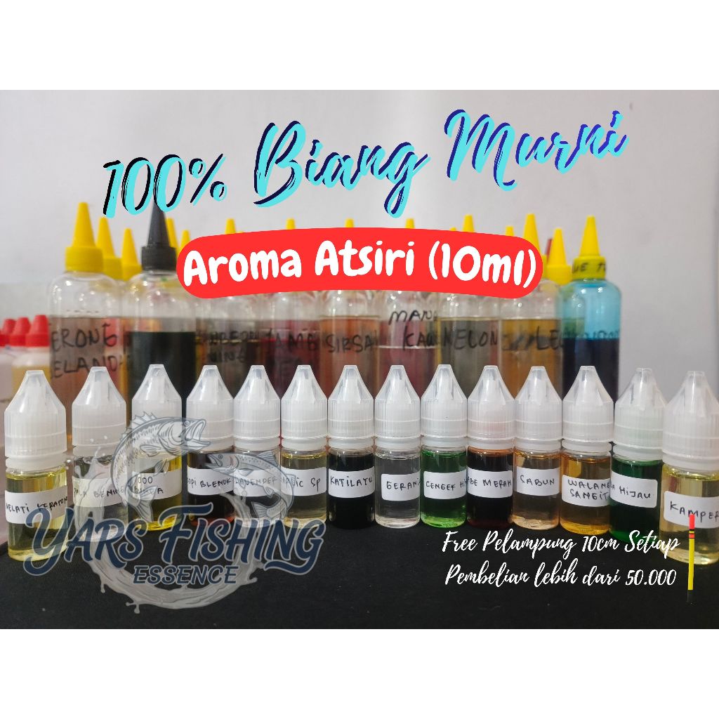 Essen Biang Aroma Atsiri Ukuran 10ml Melati Keraton Blenok Geranium DLL