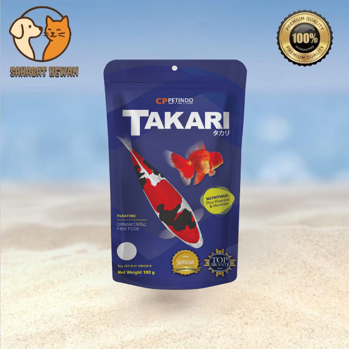 TAKARI Makanan Ikan Floating Fishfood  100g SATUAN JUAL SEGINI HARGA ADMIN SHOPEE GILA MAHAL