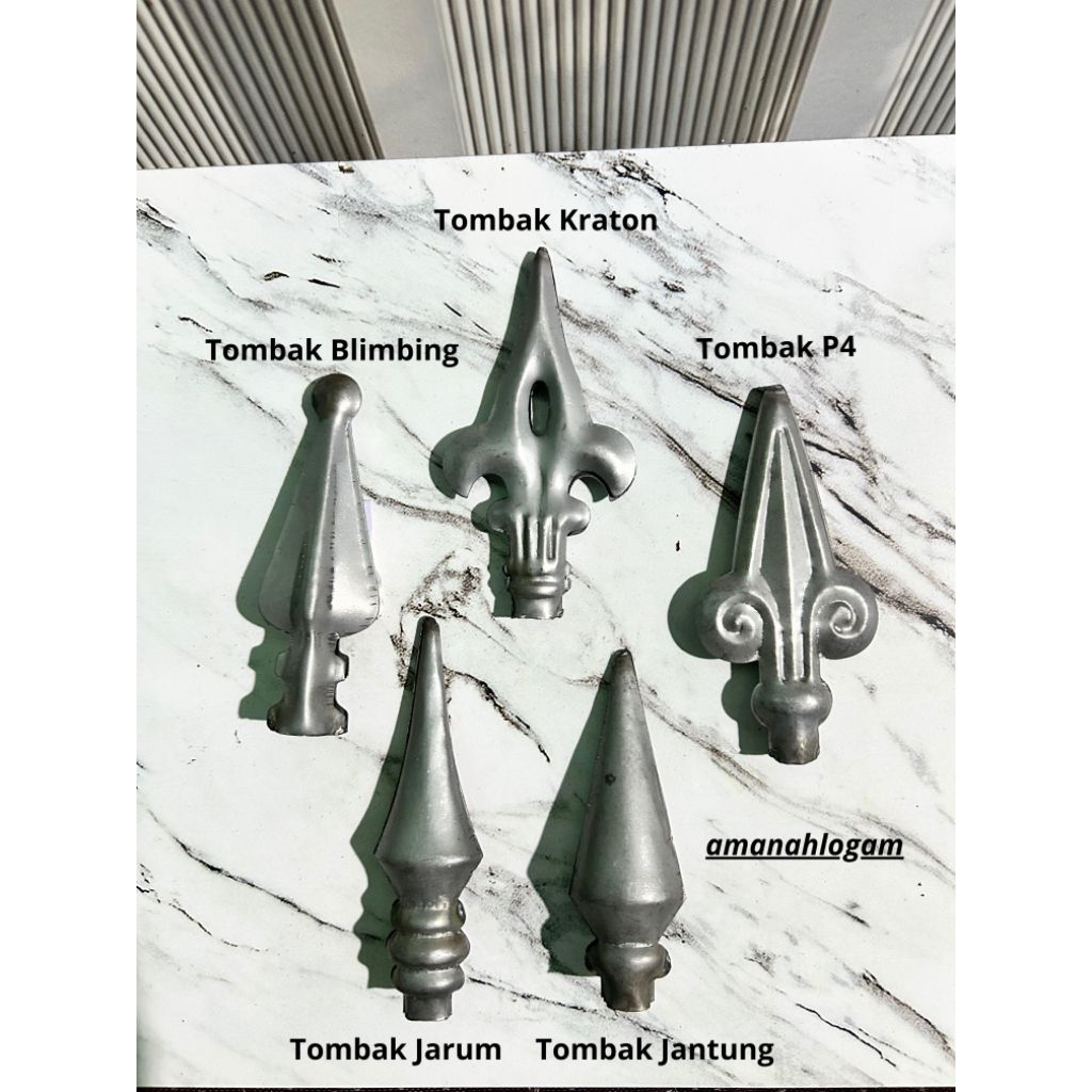 ornamen pagar Tombak plat besi