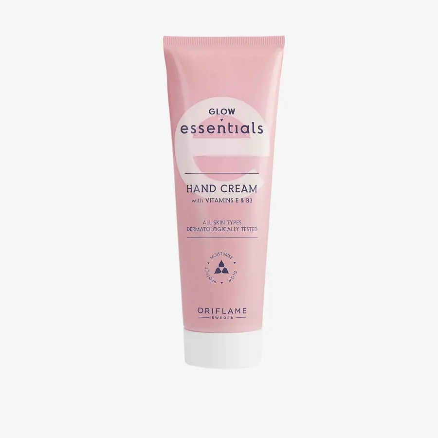 ESSENTIALS Glow Essentials Hand Cream with Vitamins E & B3 oriflame (75ml)