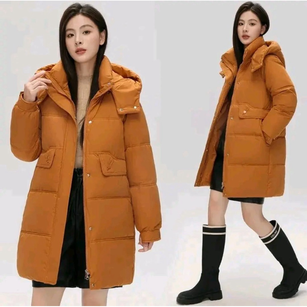 NATS_JACKET WINTER WANITA TEBAL JACKET MUSIM DINGIN WANITA CASUAL NYAMAN PANJANG