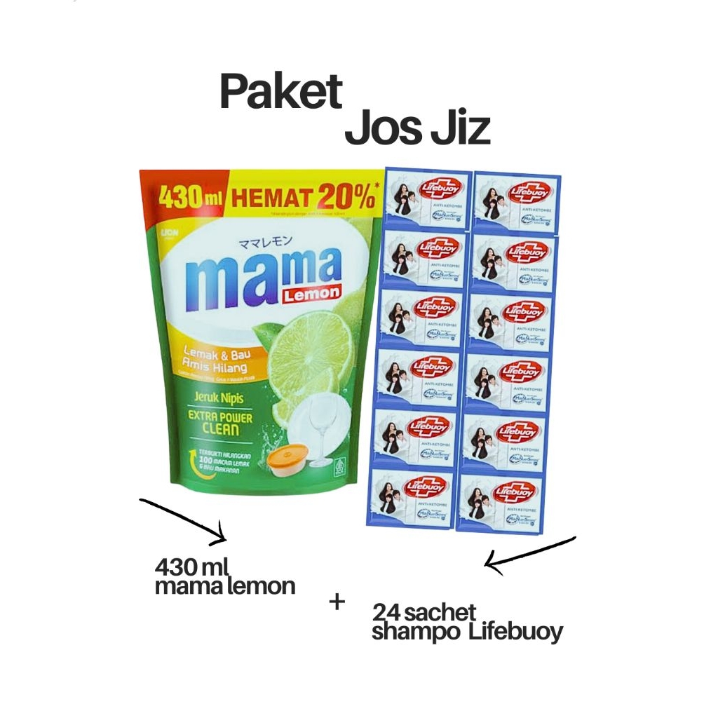 Mama Lemon Free Lifebuoy shampoo 24 sachet