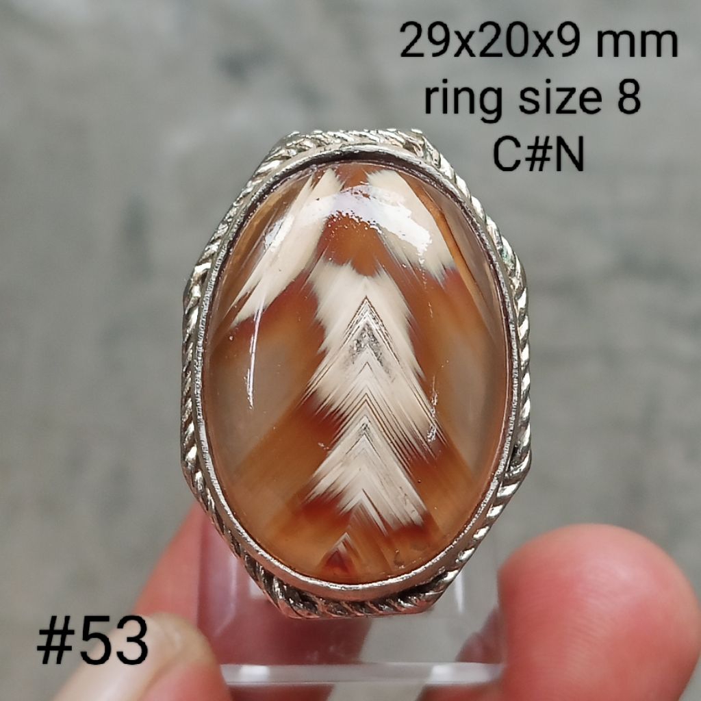 batu natural motif junder unik antik #53