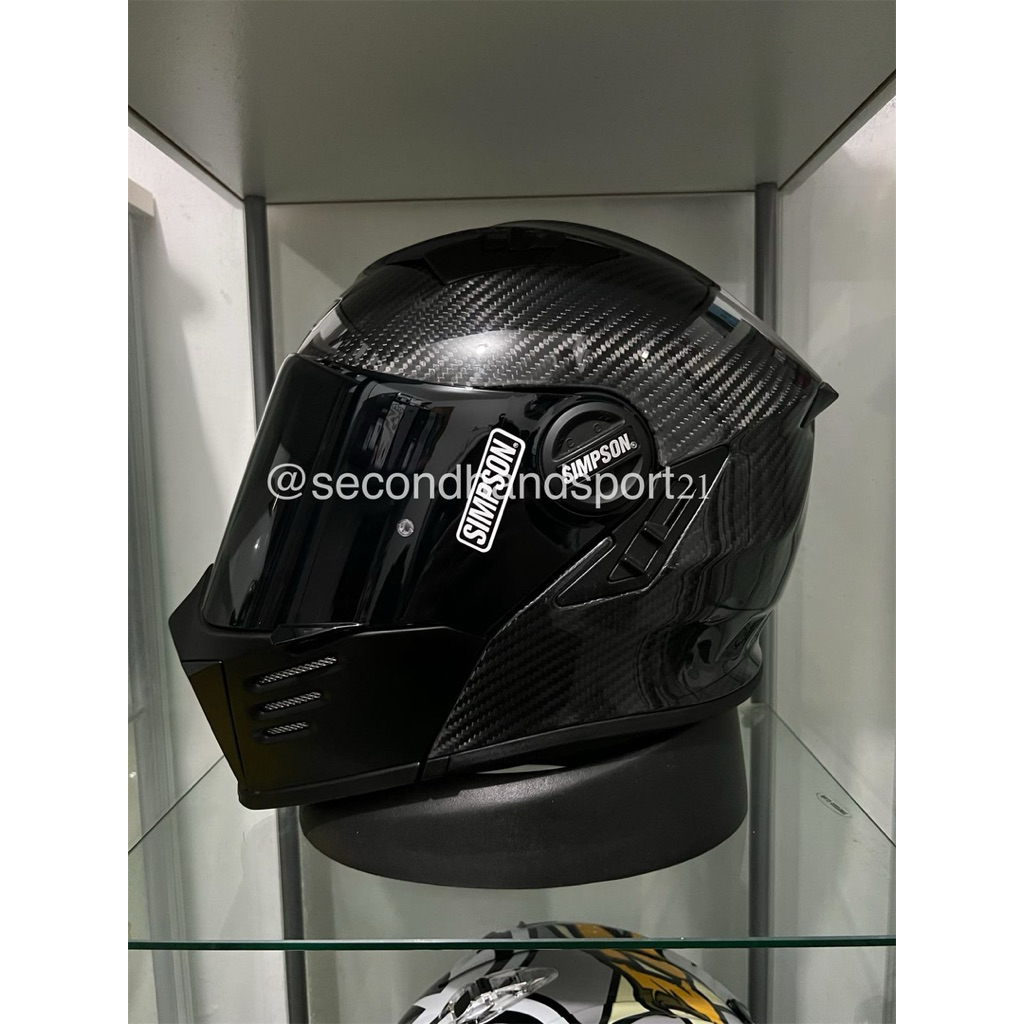 Helm simpson darksome carbon modular black