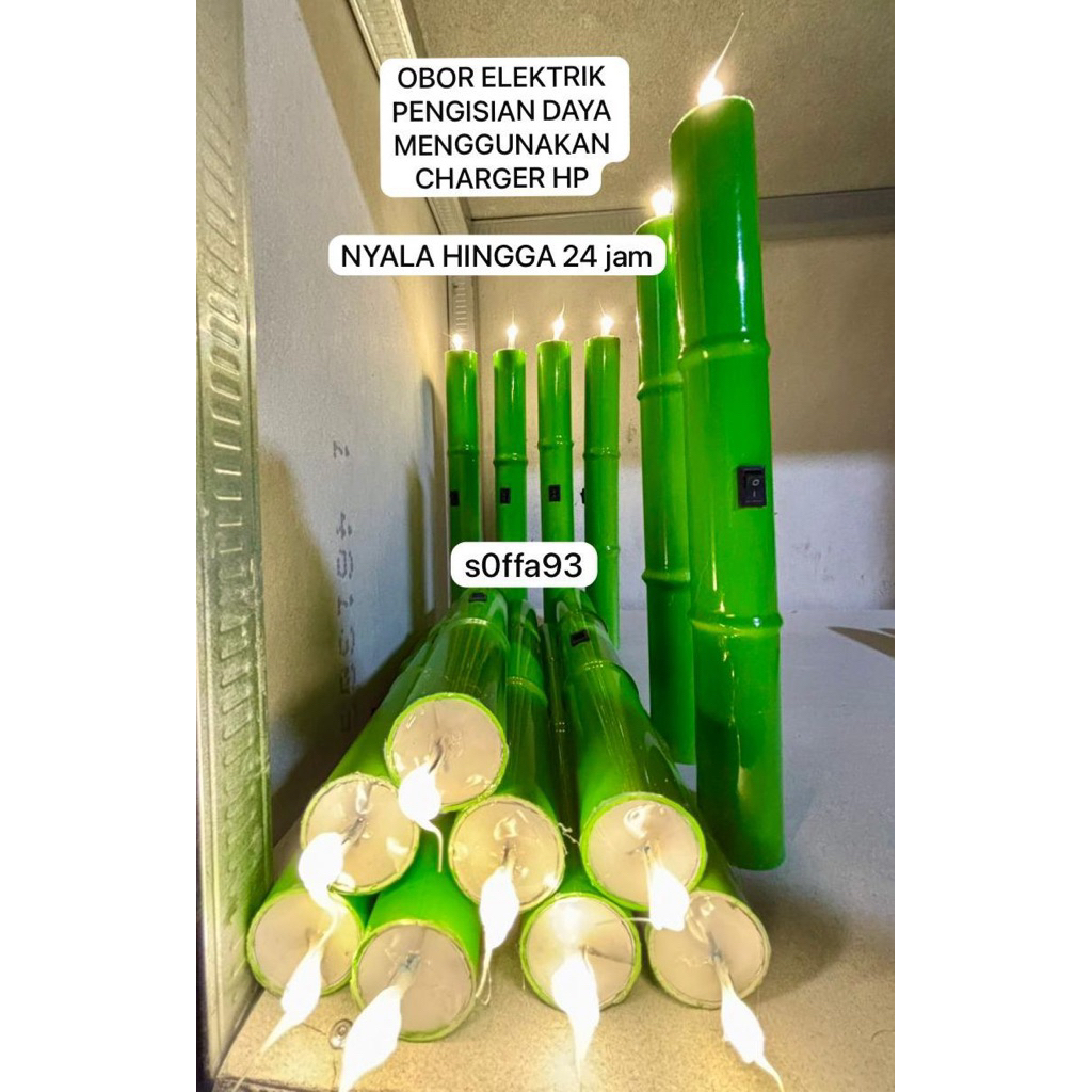 OBOR ELEKTRIK BISA DI CHARGER obor elektric/lampu hias/lampu obor obor takbiran obor elektrik karnav