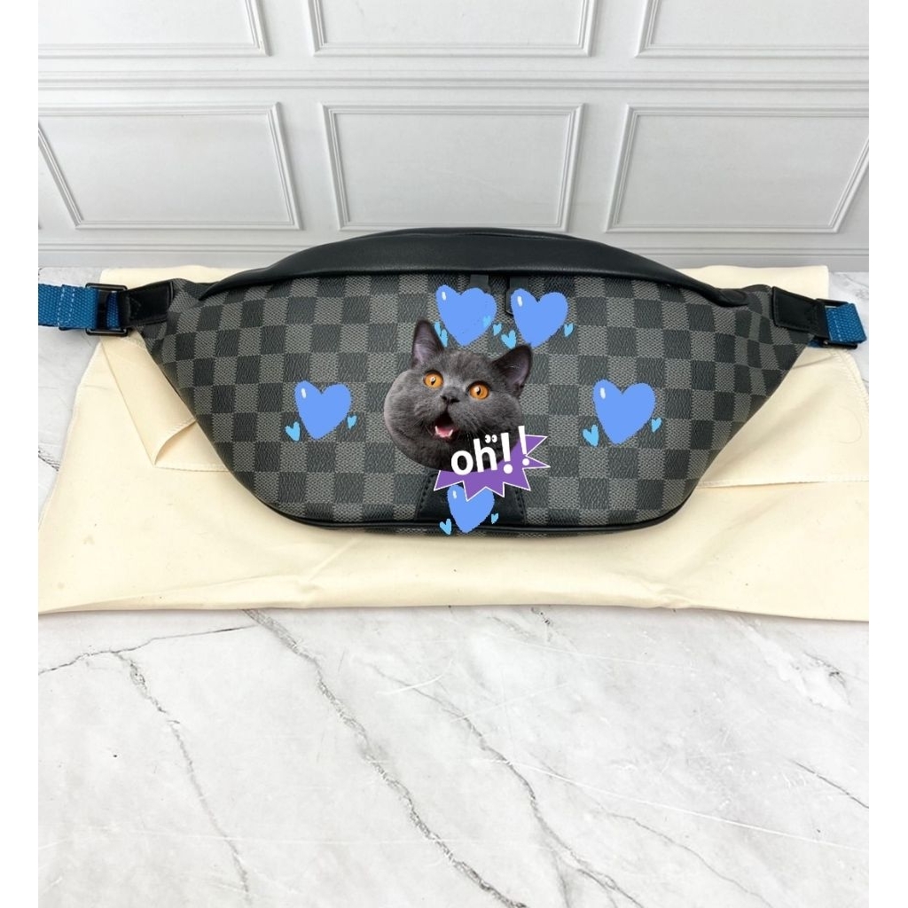 WAISTBAG BUMBAG BRANDED PRIA L'0719 DISCOVERY GRAPHITE MIROR