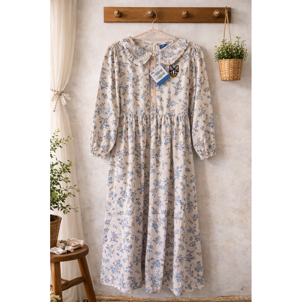 Gamis Anak Perempuan Daisy Motif Bunga Size 8 Tahun That’s Donald (New)