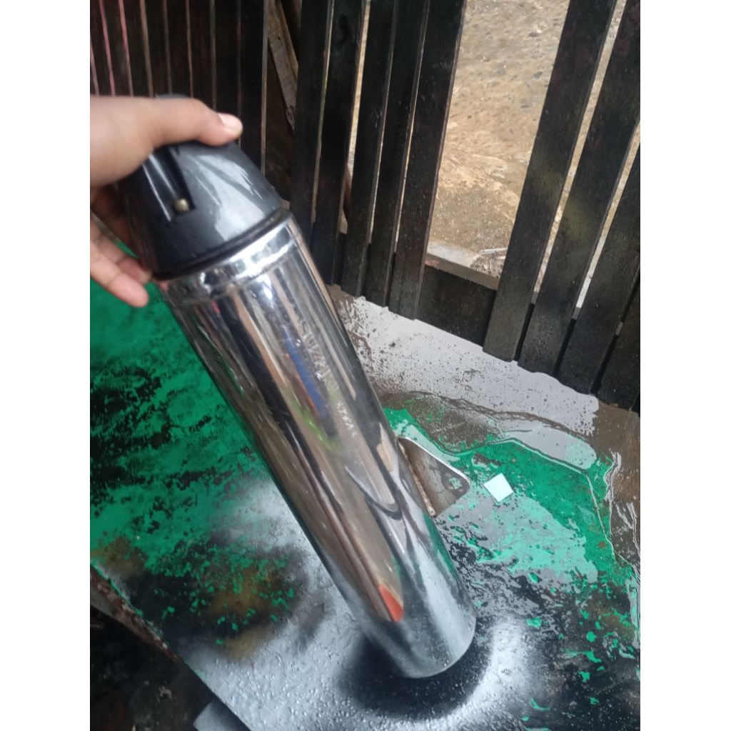 selengser cilencer knalpot suzuki satria Fu standar ori copotan