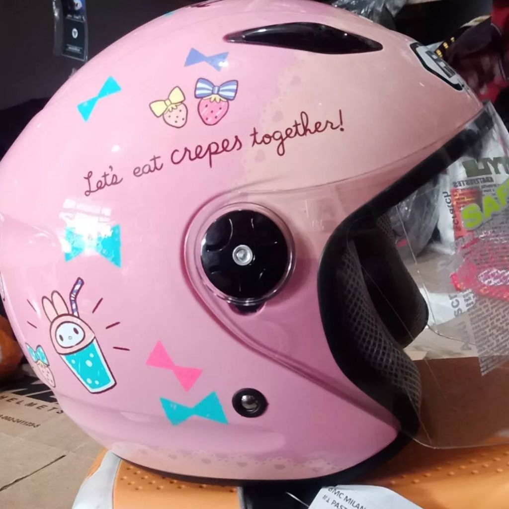 Helm BMC Milan Sanrio Anak Pink