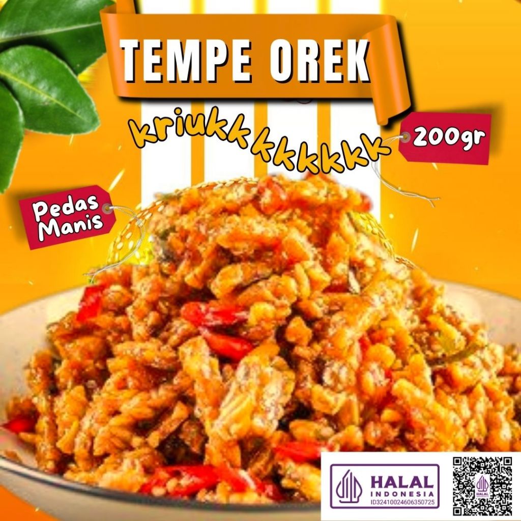 200gr Orek Tempe/ Kering Tempe/ Pedas Manis/ Orek Tempe Pedas Manis/ Kering Tempe Pedas Manis/ Orek 