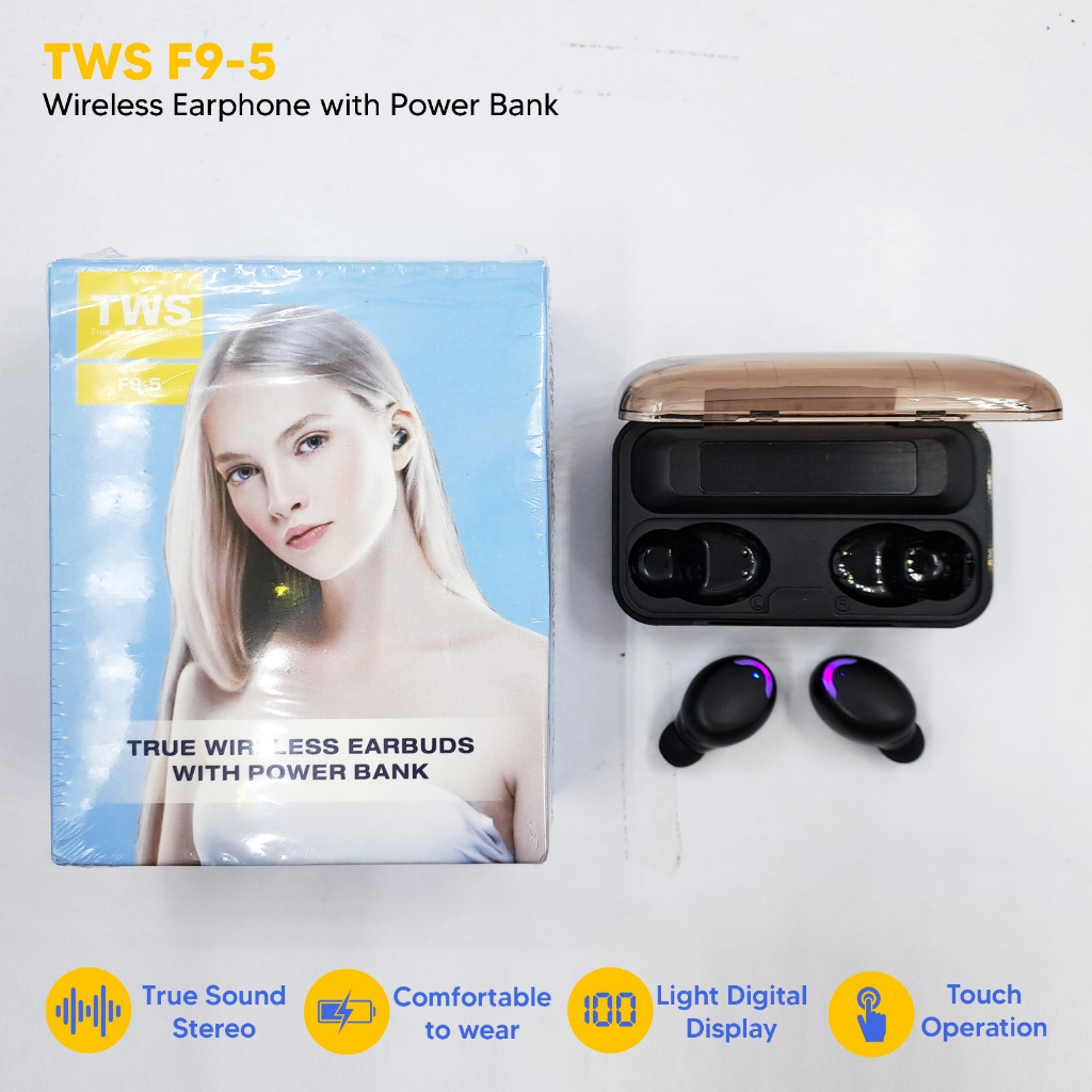 HF TWS F9-5 + POWERBANK