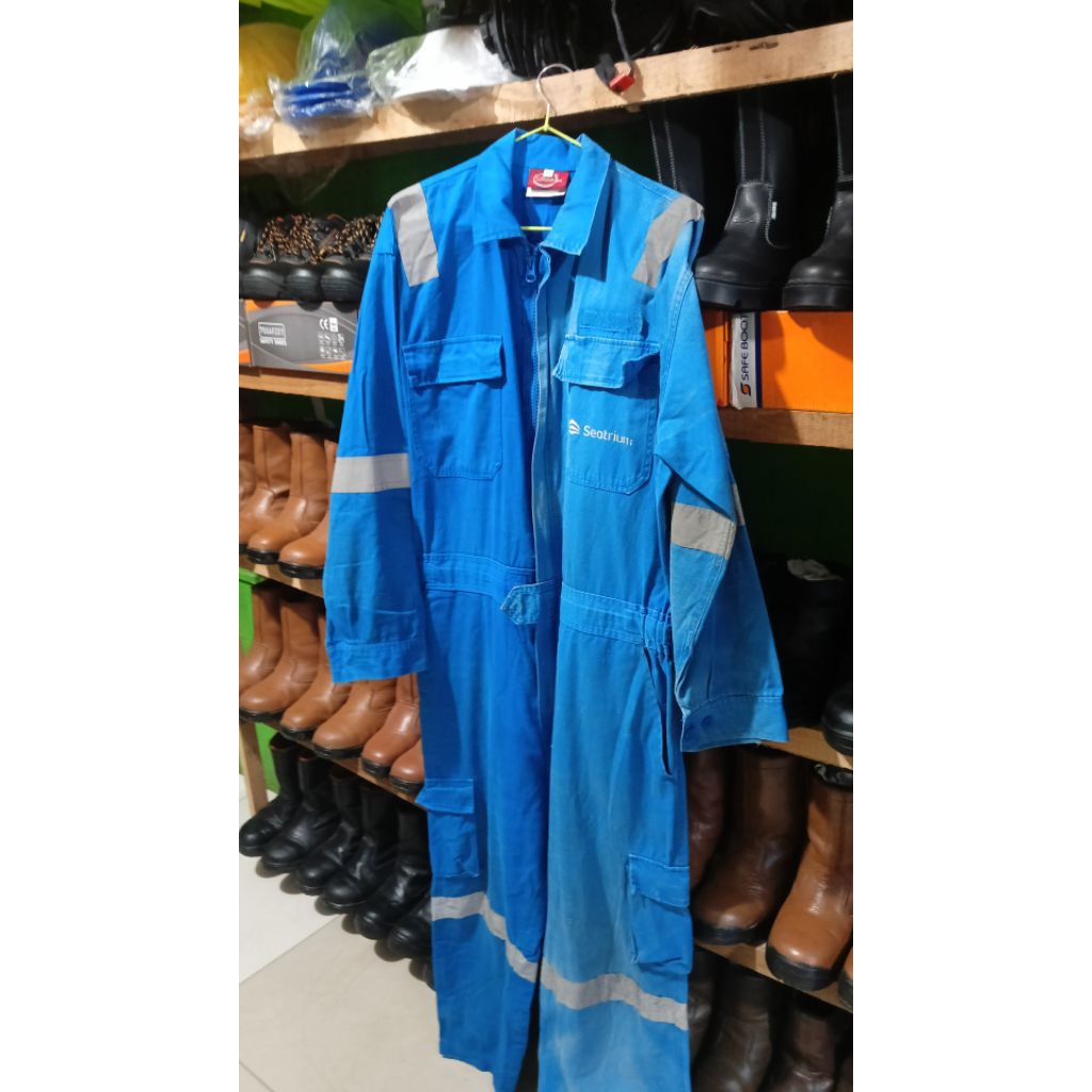 WEARPACK COVERALL SECOND BAHAN AMERICAN DRILL TEBAL,COCOK BUAT FITTER DAN WELDER