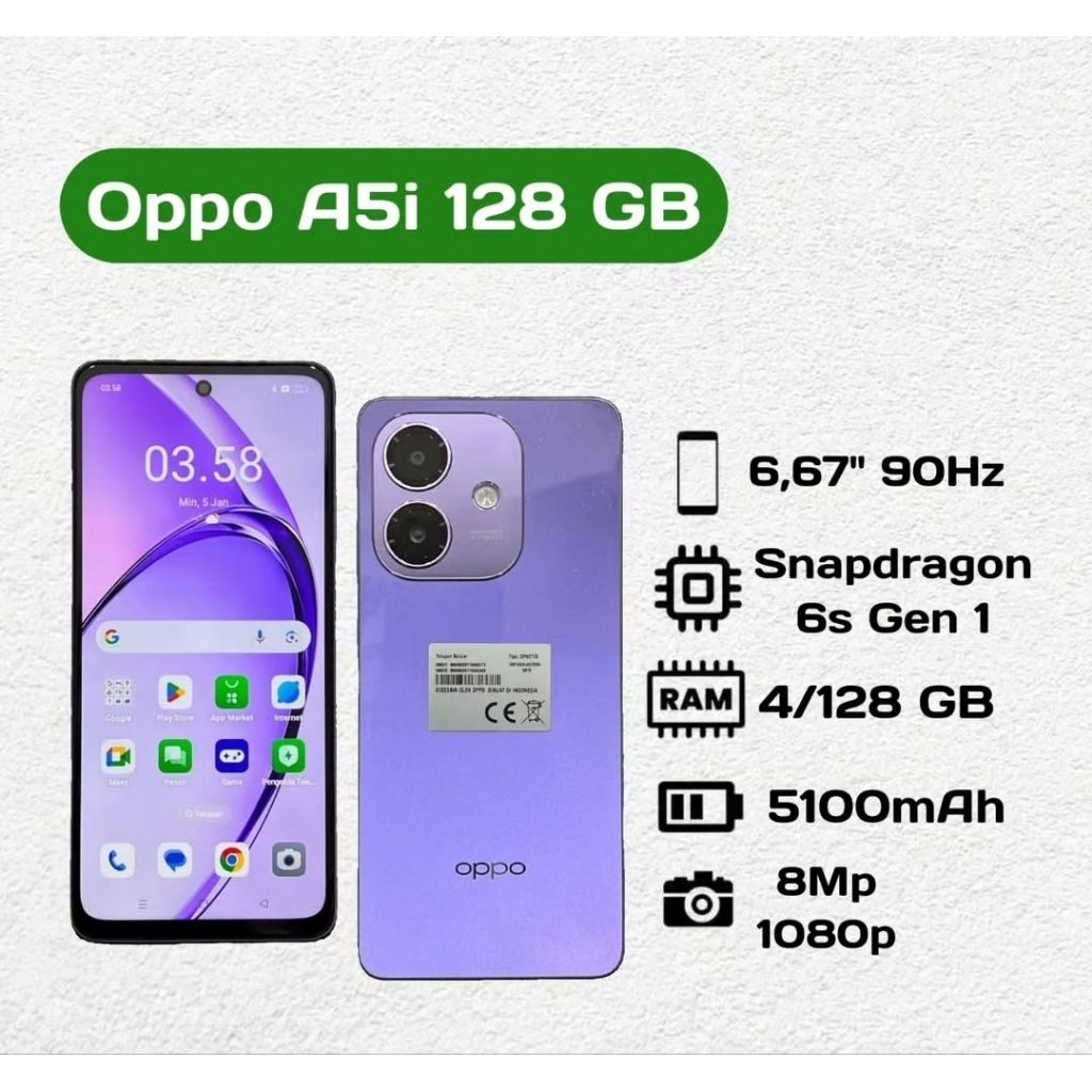 Oppo A5i 4/128 GB Second