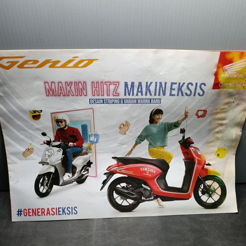 poster brosur leaflet Honda genio