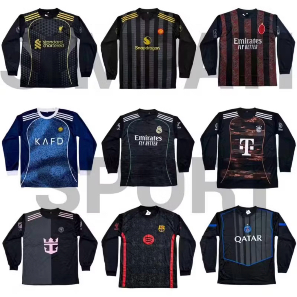 KAOS JERSEY PANJANG / KAOS JERSEY BOLA PANJANG / BAJU OLAHRAGA LENGAN PANJANG /Jersey Baju Bola Panj
