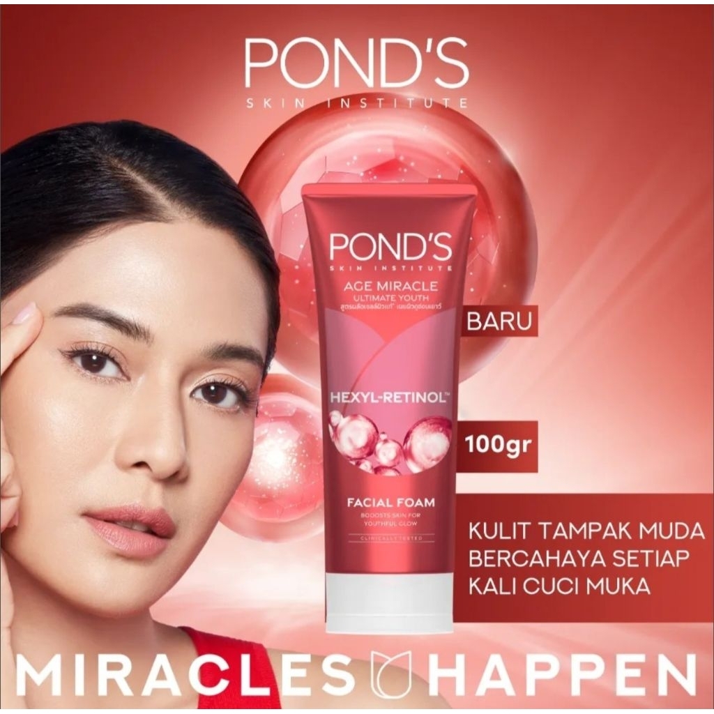 Ponds Age Miracle Pembersih Wajah Ultimate Youth Anti Aging 100 g.Pond's Age Miracle Sabun cuci muka