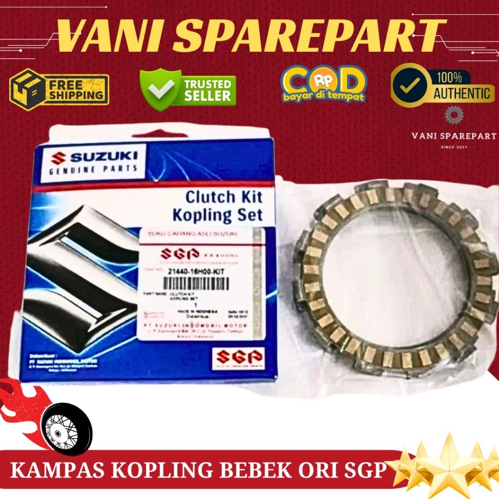 Kampas Kopling Smash Shogun 125 R SP Shogun 125 FL RR AXELO Smash Titan ORI SGP Per Set