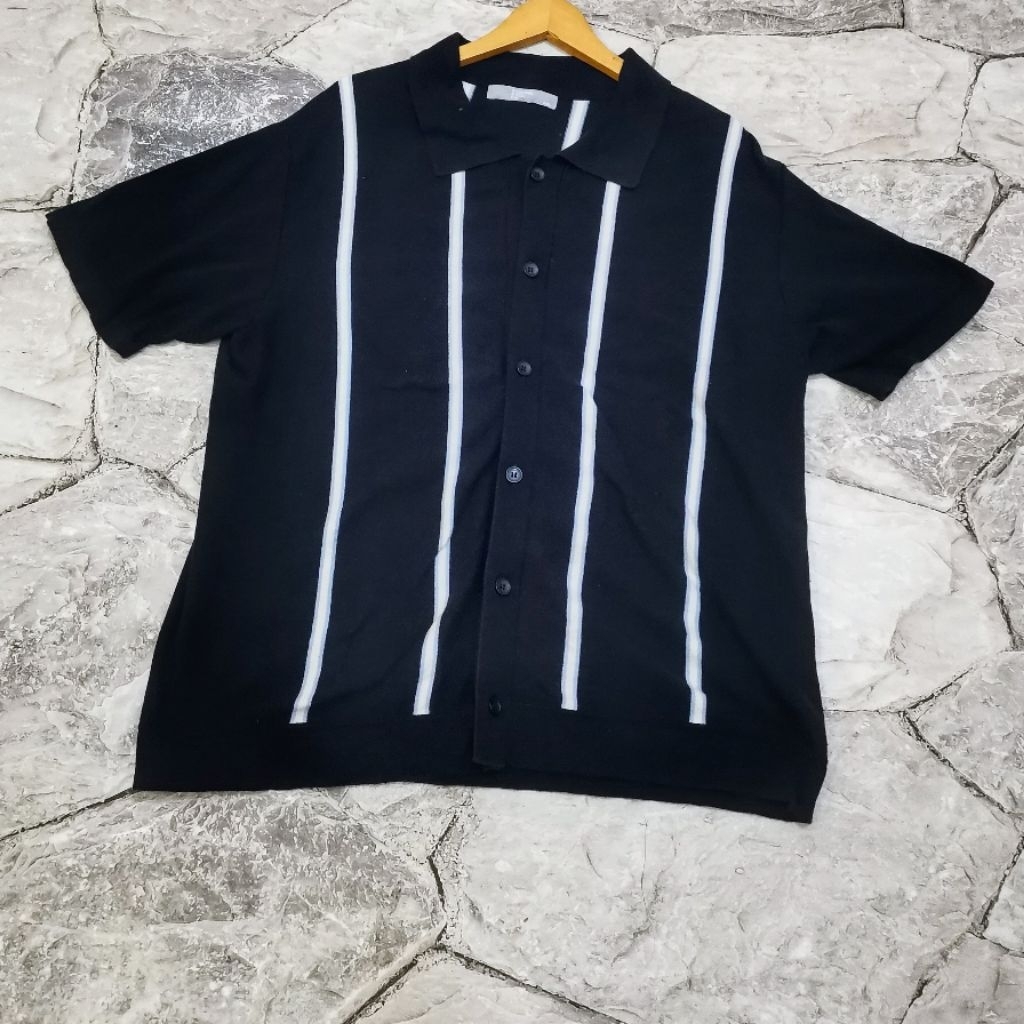 8SECONDS Original Bookle Collar  Knit Full Button Shirts
