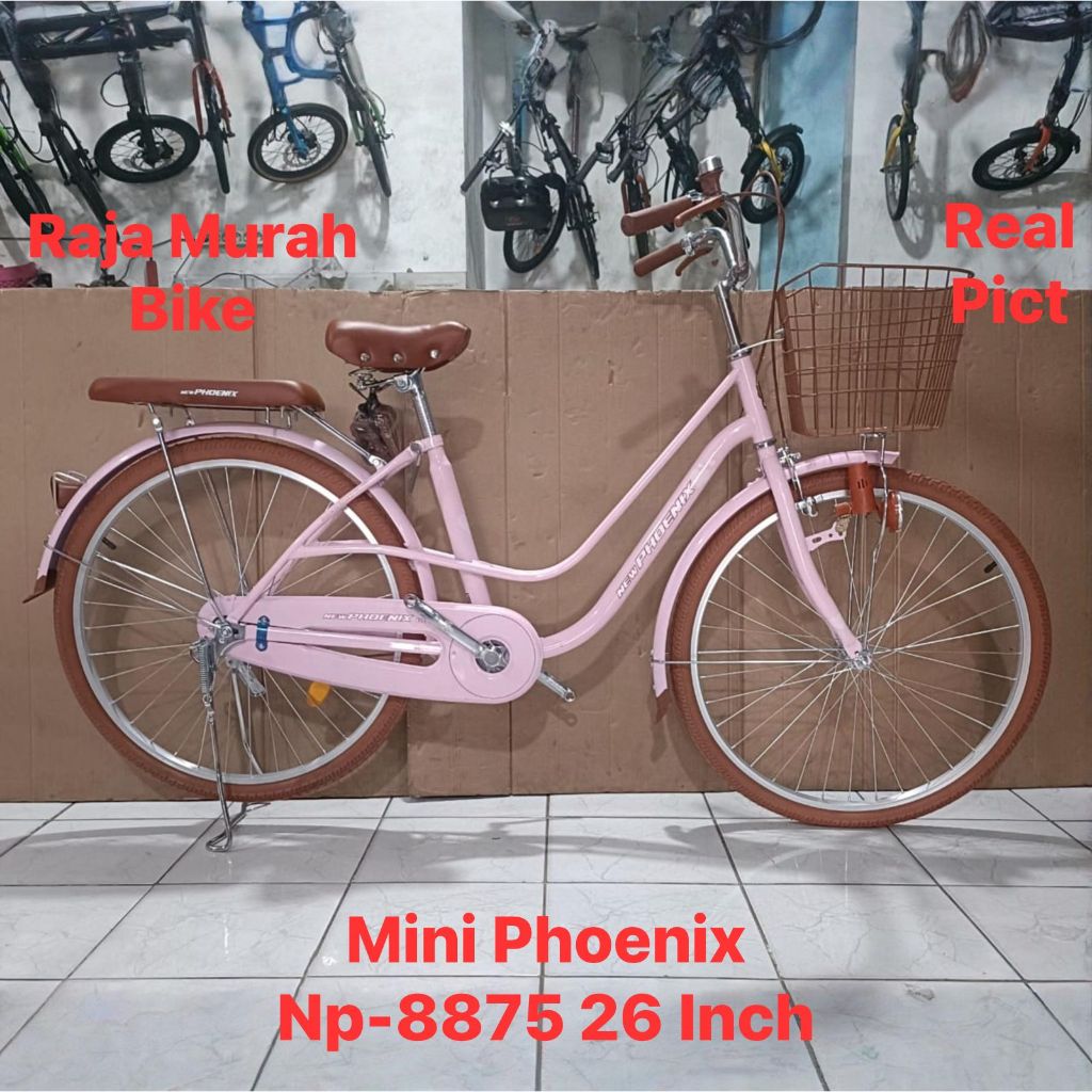Sepeda Perempuan Keranjang Mini 26 Inch Phoenix 8875 Terbaru sepeda Phoenix 8875 26 Inch