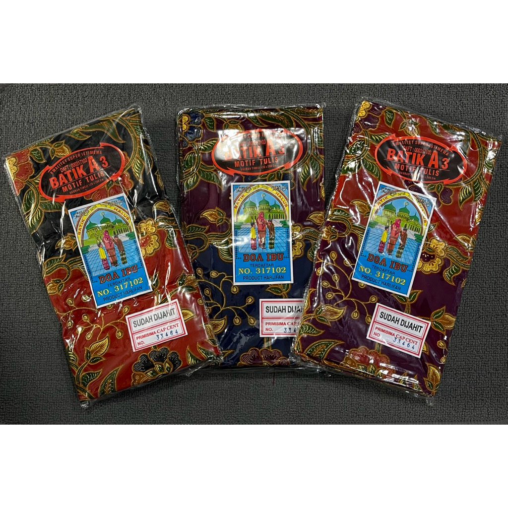 KAIN Sarung Batik Wanita DOA Ibu Cap Cent Halus dan Lembut
