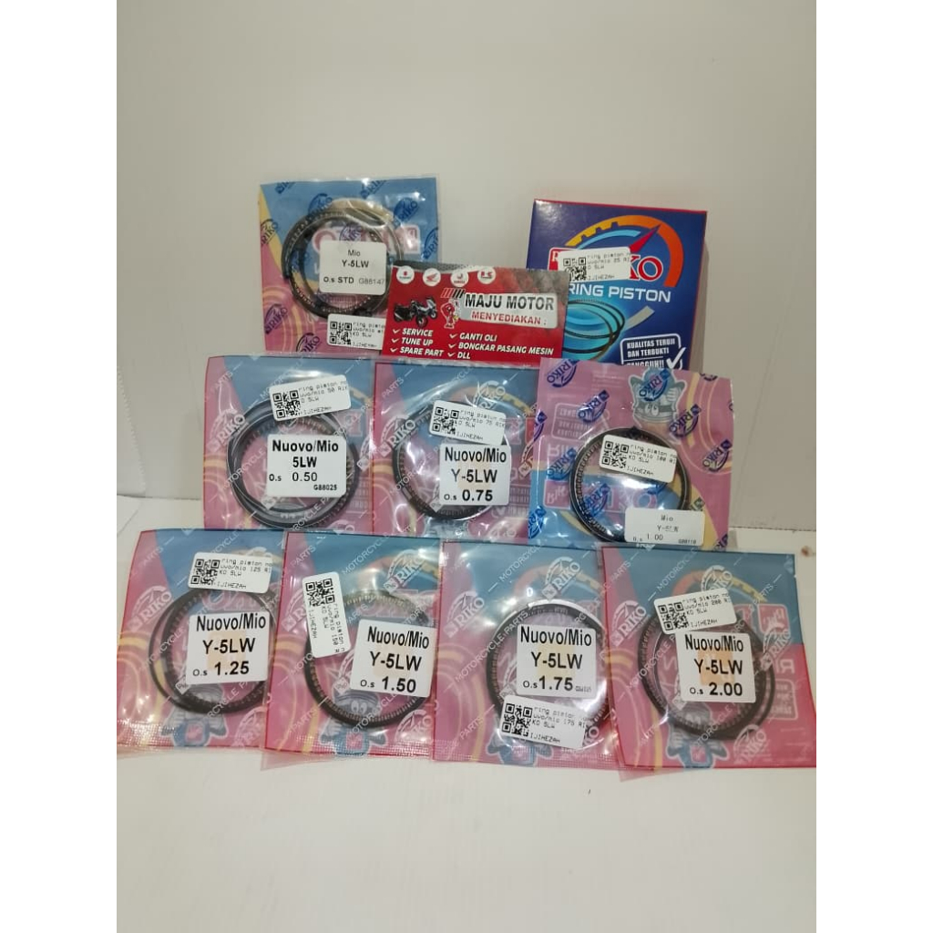 Ring Seher Piston MIO MIO SOUL FINO KARBU NOUVO 5LW RIKO