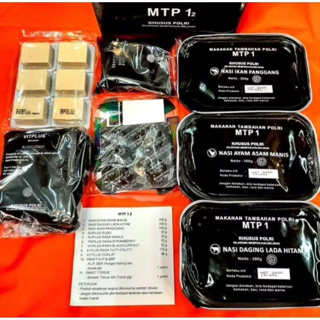 (Bisa pilih menu) MTP1 Ransum Polri exp mei 2026