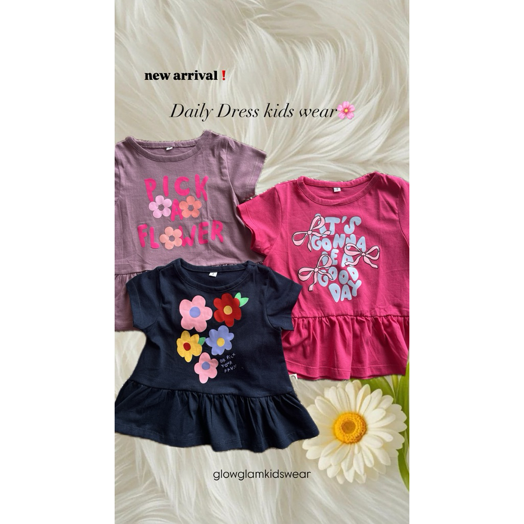 DAILY DRESS KIDSWEAR | PREMIUM DRESS ANAK | GLOWGLAM KIDSWEAR