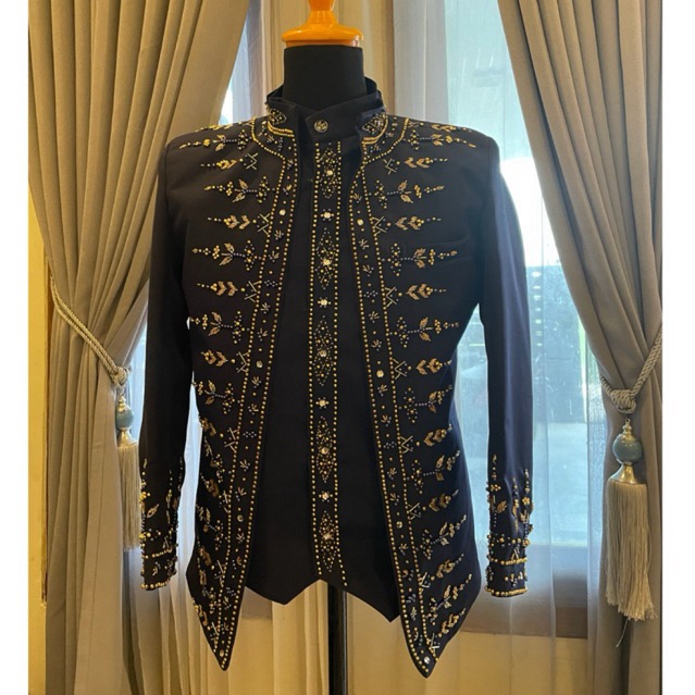 Basofi pengantin / beskap muslim / baju pengantin pria muslim